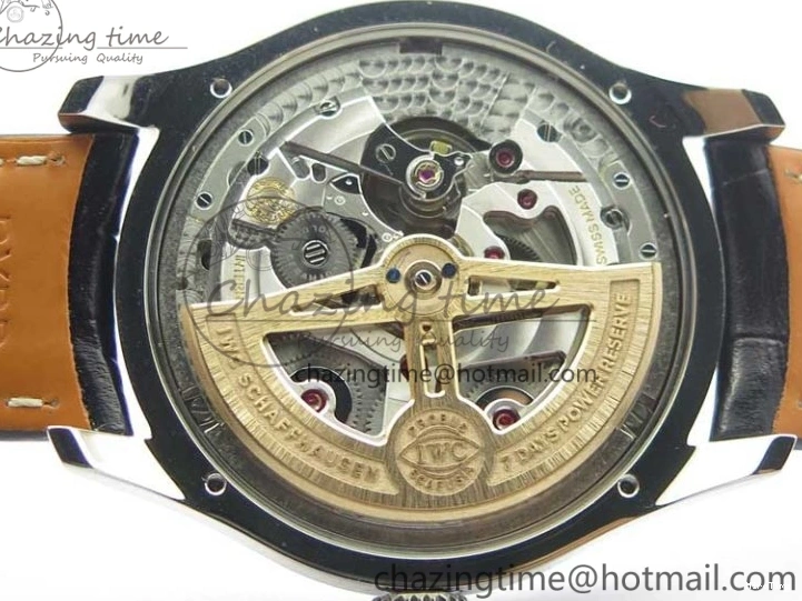 MIROTIME 0314 Portugieser Perpetual Calendar IW503301 V9F 1:1 Best Edition Silver Dial on Black Leather Strap A EyeCatching 7116